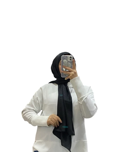 JAKARLI ÇİÇEK DESENLİ ŞAL 1005 - Resim 10