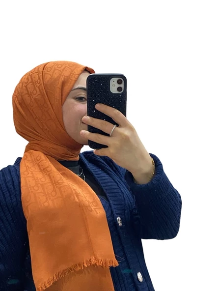 JAKARLI  DİOR DESENLİ  ŞAL 1006 - Resim 5