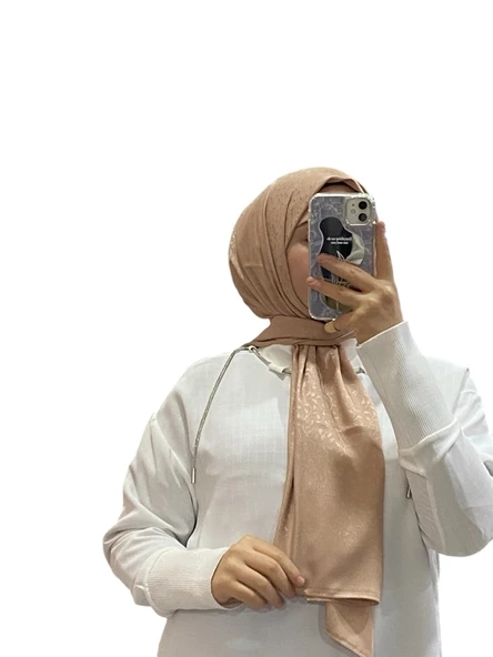 JAKARLI ÇİÇEK DESENLİ ŞAL 1005 - Resim 2