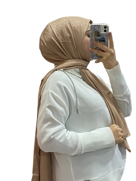 JAKARLI ÇİÇEK DESENLİ ŞAL 1005 ürün görseli 1