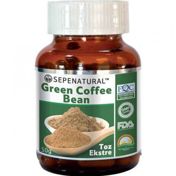 Green Coffee Bean Extract Toz Yeşil Kahve Çekirdek Ekstresi 50 gr ürün görseli 1