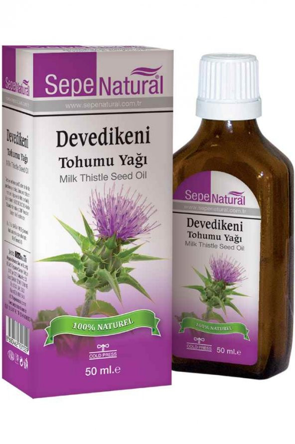 Devedikeni Tohumu Yağı 50 ml Milk Thistle Seed Oil Deve dikeni ürün görseli 1