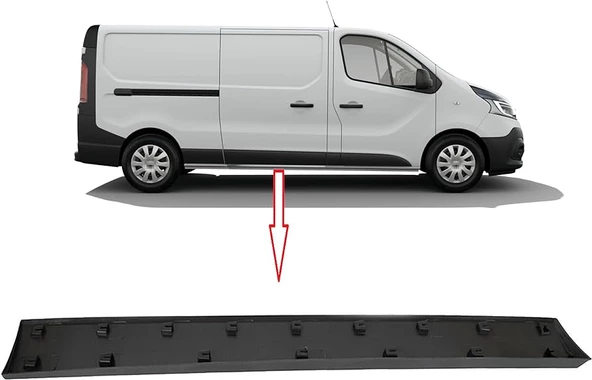 ARKA KAPI BANDI ÇITASI SAĞ RENAULT TRAFIC III ürün görseli 1