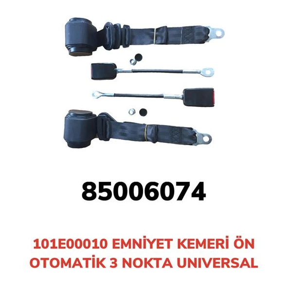 EMNİYET KEMERİ ÖN 3 NOKTA OTOMATİK UNIVERSAL ürün görseli 1