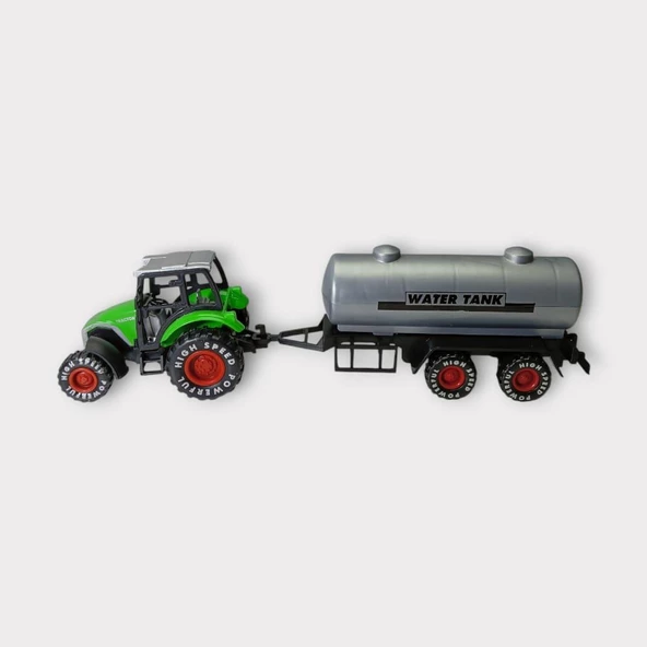 Çek Bırak Römorklu Traktör 25Cm - Yeşil Su Tankı ürün görseli 1