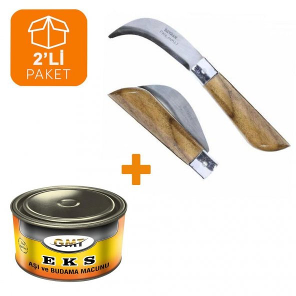 Bayram Aşı Bıçağı 22 cm No: 3 + GMT Aşı Macunu (2Li Paket) ürün görseli 1