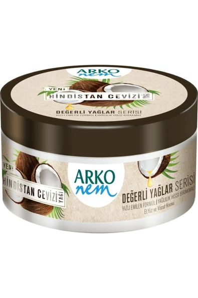 Arko Nem Besleyici Bakım Kremi Hindistan Cevizi Yağı 250 ml ürün görseli 1