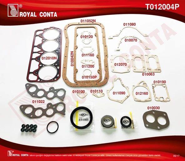 MOTOR TAKIM CONTASI FULL SKT KEÇE REİNZ SUBAP LAS M131 DKŞ 1600 88 ürün görseli 1