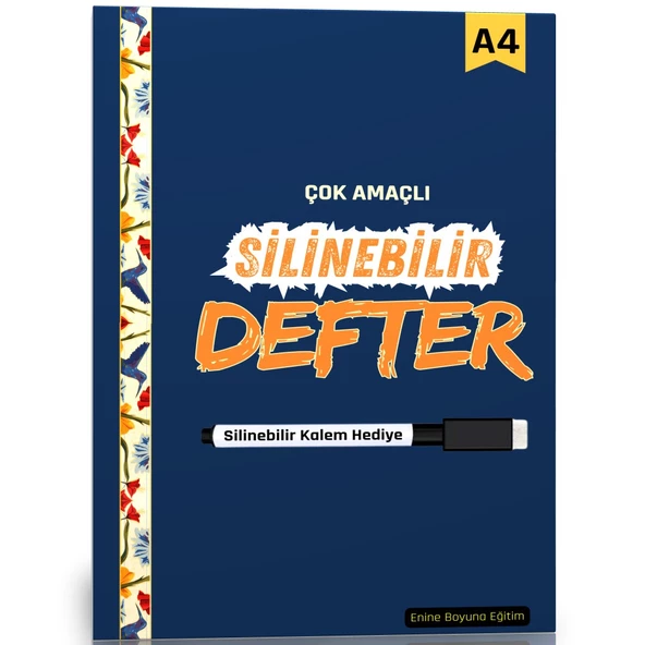 Çok Amaçlı Silinebilir Defter-A4 (Kalem Hediyeli) ürün görseli 1