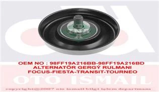 ALTERNATÖR GERGİ RULMANI FIESTA 1.8DI 00- -FOCUS 1.8TDCI-1.8DI-1.8TDDI 98-04 -TOURNEO CONNECT 1.8D ürün görseli 1