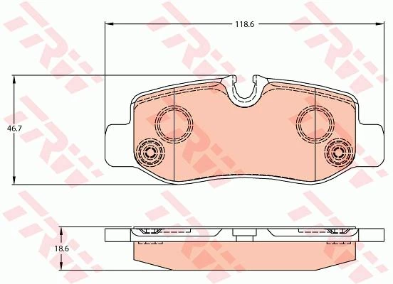 FREN BALATASI ARKA MERCEDES VITO W447 14 ürün görseli 1