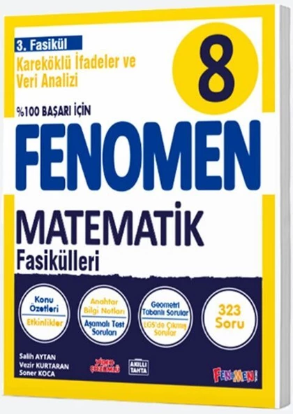 Fenomen Okul Yayınları 8. Sınıf Fenomen Matematik 3 Fasikül ürün görseli 1