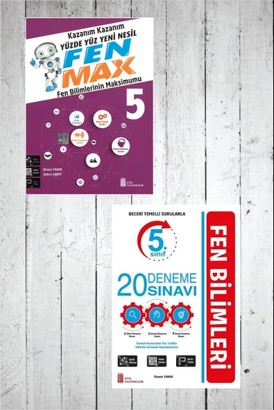 Ata 5.Sınıf Fen Max Soru Bankası -20 Deneme Sınavı ürün görseli 1
