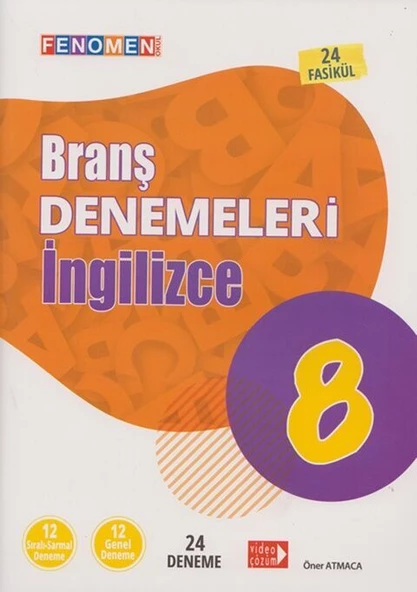 Fenomen Okul Yayınları 8. Sınıf İngilizce Branş Denemeleri ürün görseli 1