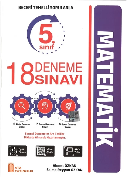 Ata 5.Sınıf Math Max Soru Bankası -18 Deneme Sınavı - Resim 2