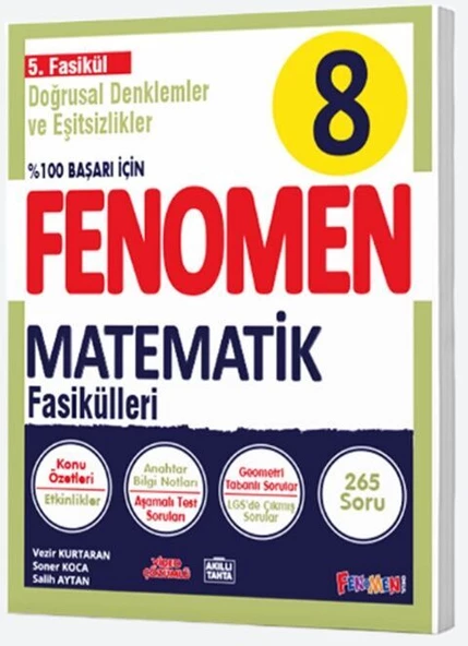 Fenomen Okul Yayınları 8. Sınıf Doğrusal ve Eşitsizlikler Fenomen Fasikülü ürün görseli 1