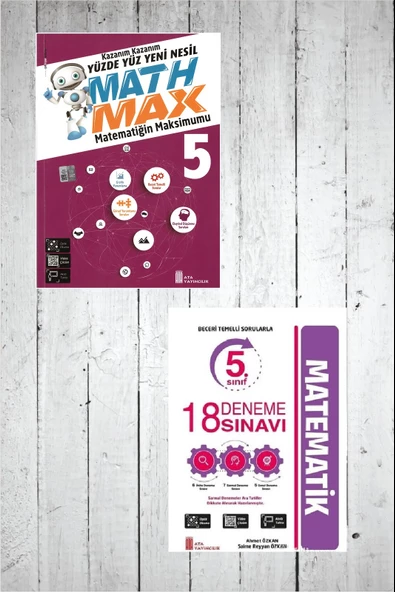 Ata 5.Sınıf Math Max Soru Bankası -18 Deneme Sınavı ürün görseli 1