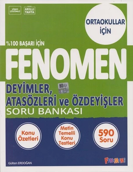Fenomen Okul Yayınları 8. Sınıf Deyimler Atasözleri ve Özdeyişler Soru Bankası ürün görseli 1