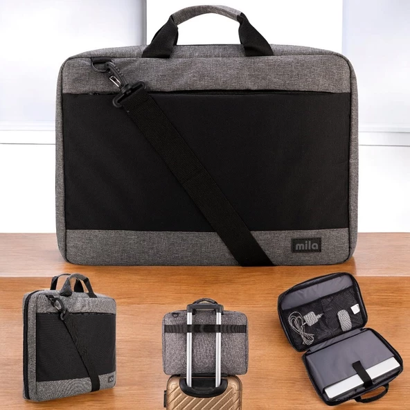 Classone Mila ML-F104 13,14,15.6"Tam Açılabilir Valiz Dizayn Notebook Laptop Çantası ürün görseli 1