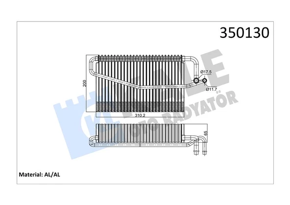 EVAPORATOR MERCEDES W203 CL203 S203 C209 A209 W463 ürün görseli 1