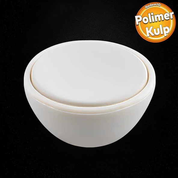 Piyano Polimer Düğme Kulp İçbükey Mat Aytaşı Dolap Mobilya Mutfak Dolabı Çekmece Kulpu Kulbu ürün görseli 1