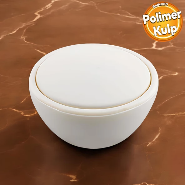 Piyano Polimer Düğme Kulp DışBükey Mat Aytaşı Dolap Mobilya Mutfak Dolabı Çekmece Kulpu Kulbu ürün görseli 1