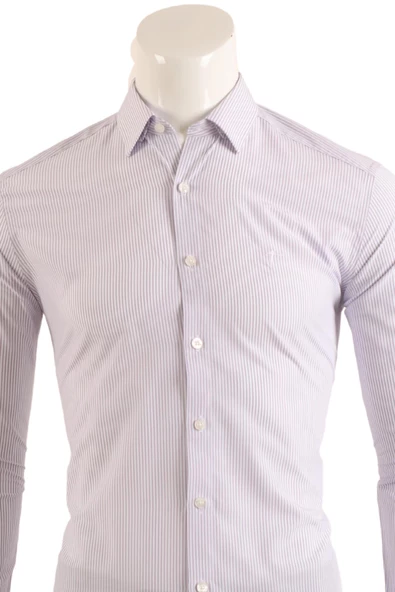 Slim Fit Erkek Gömlek - Resim 11
