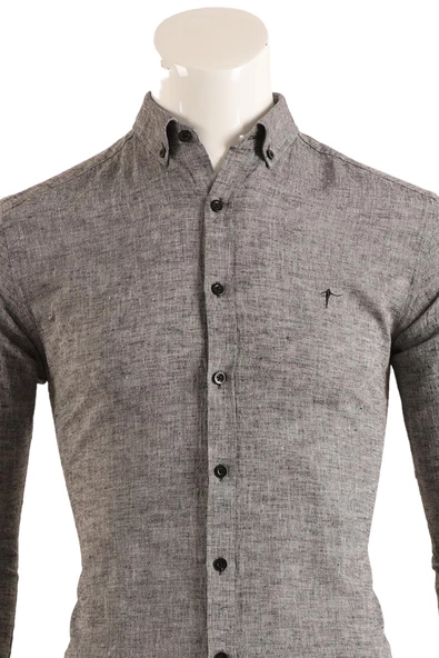 Slim Fit Erkek Gömlek - Resim 3