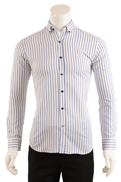 Slim Fit Erkek Gömlek - Resim 2