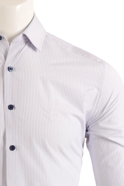 Slim Fit Erkek Gömlek - Resim 9