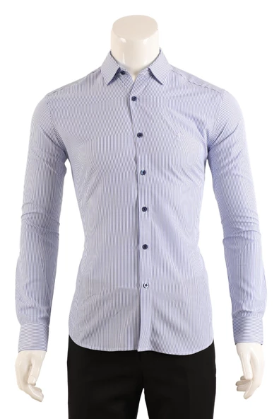 Slim Fit Erkek Gömlek - Resim 6