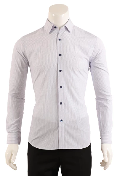 Slim Fit Erkek Gömlek - Resim 6