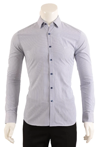 Slim Fit Erkek Gömlek - Resim 2