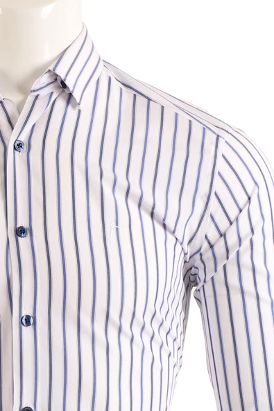 Slim Fit Erkek Gömlek - Resim 5