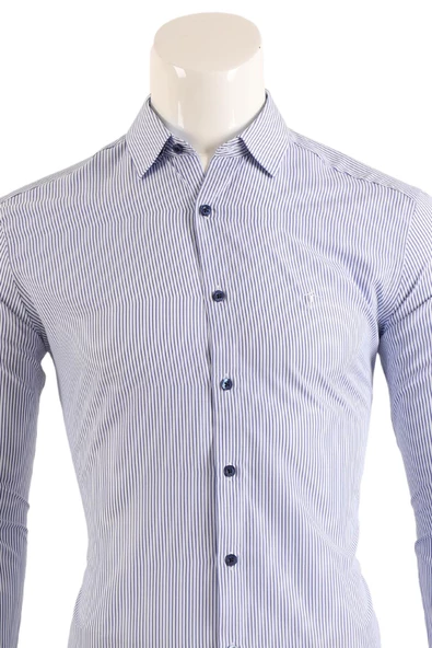 Slim Fit Erkek Gömlek - Resim 7