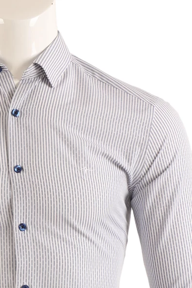Slim Fit Erkek Gömlek - Resim 5