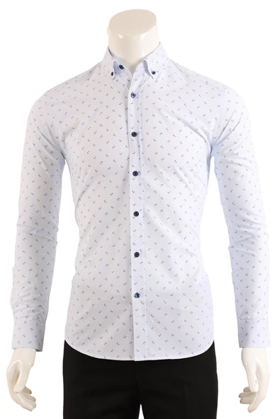 Slim Fit Erkek Gömlek ürün görseli 1