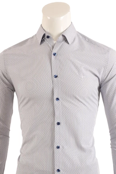 Slim Fit Erkek Gömlek - Resim 3