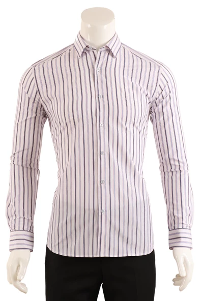 Slim Fit Erkek Gömlek - Resim 6