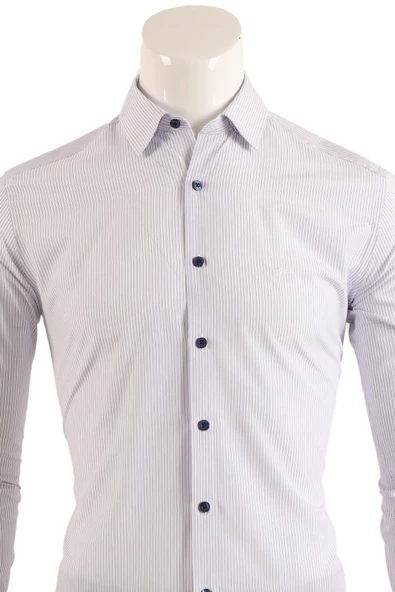 Slim Fit Erkek Gömlek - Resim 7