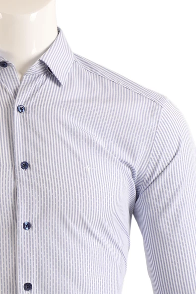 Slim Fit Erkek Gömlek - Resim 9