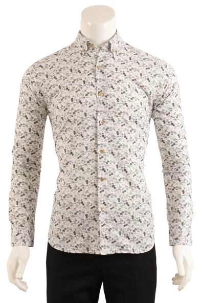 Slim Fit Erkek Gömlek - Resim 6