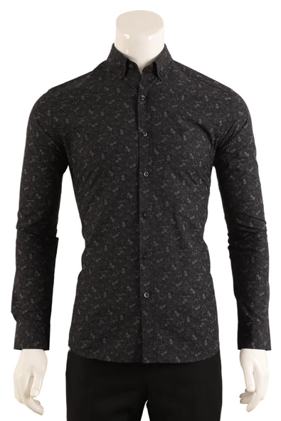 Slim Fit Erkek Gömlek - Resim 2
