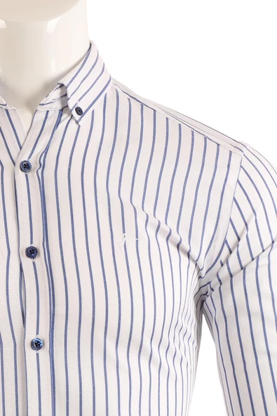 Slim Fit Erkek Gömlek - Resim 5