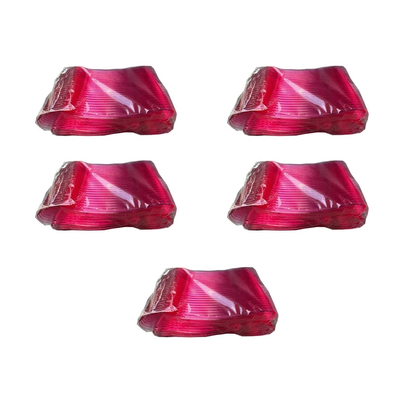 Plastik Şeffaf Pembe Sup Kaşık - Tatlı Dondurma Kaşığı - 12.5 Cm. - 50 Adetlik 5 Paket ürün görseli 1
