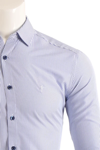 Slim Fit Erkek Gömlek - Resim 9