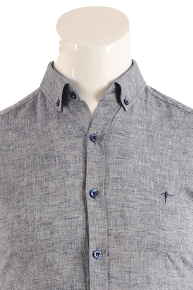 Slim Fit Erkek Gömlek - Resim 8