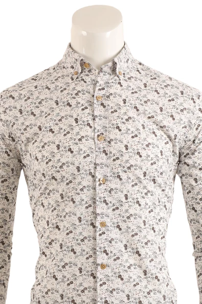 Slim Fit Erkek Gömlek - Resim 7