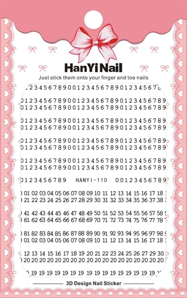 Tırnak Sticker HANYI110 ürün görseli 1