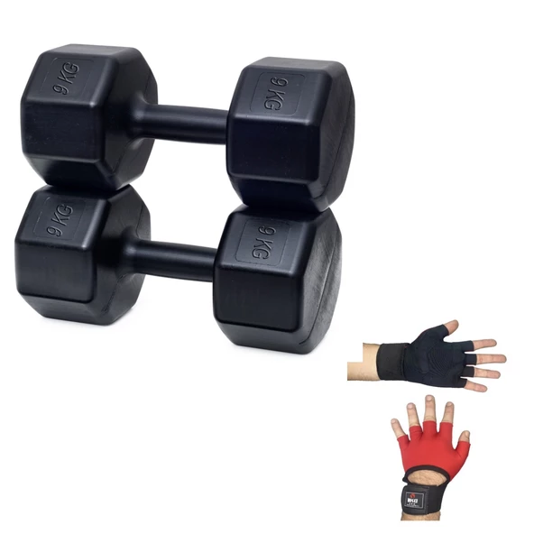 PS SPOR 9 KG DAMBIL X 2 ADET (18 KG) + BODY ELDİVENİ ürün görseli 1